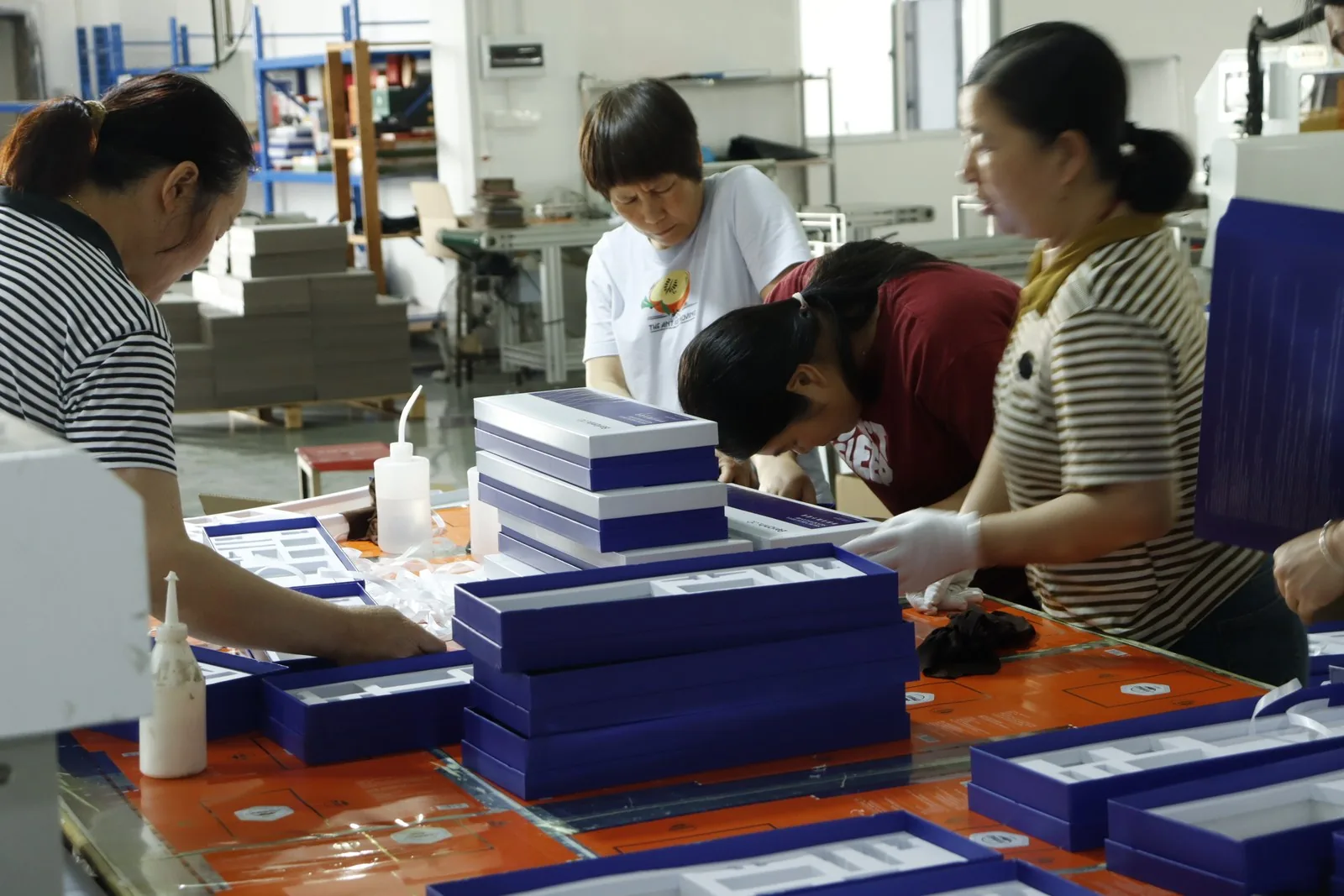 Hand assembly — sets assembled and checked in batches