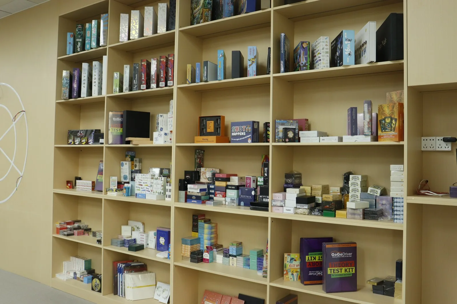 Sample room — decks produced for brands worldwide